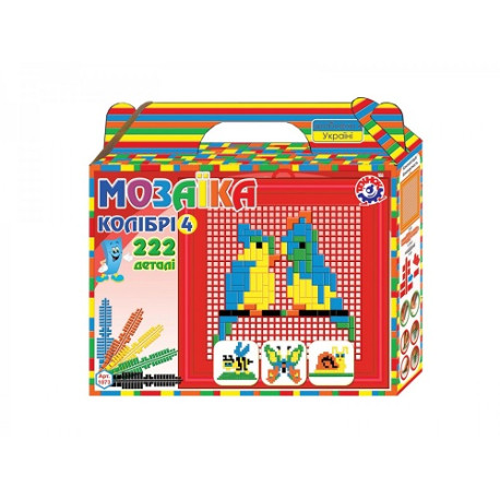 Іграшка мозаїка "Колібрі 4 ТехноК" (222 деталі) арт.   1073  (1073)