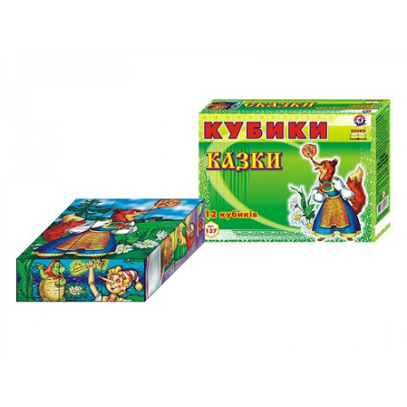 Кубики пластм. "Казки" ТехноК, арт.0137  (0137)