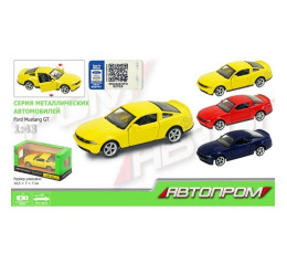 Машина металл FORD MUSTANG GT 67310 (96шт/2) "АВТОПРОМ",,откр.двери,в кор. 14,2*7,2*6,5см