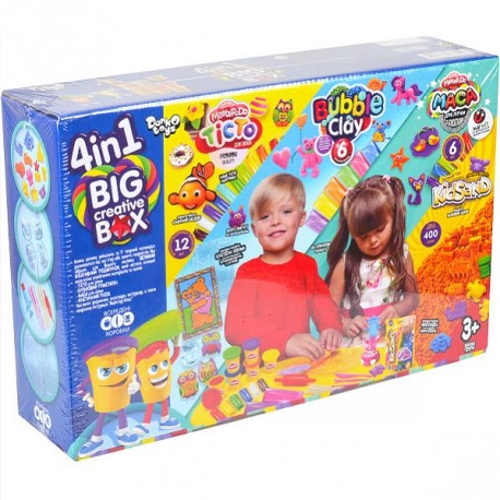 Набір креативної творчості "4в1 BIG CREATIVE BOX" укр (4)	BCRB-01-01U  (0228)