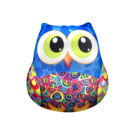 Антистресова іграшка м`яконабивна "SOFT TOYS 36 "Сова" синя	DT-ST-01-36  (0136)