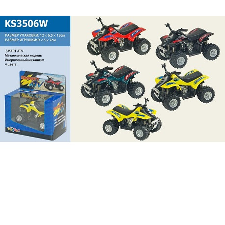 Машина метал KS3506W (96шт / 4) , 4 кольори, в коробці 12 * 6,5 * 13см  (KS3506W)