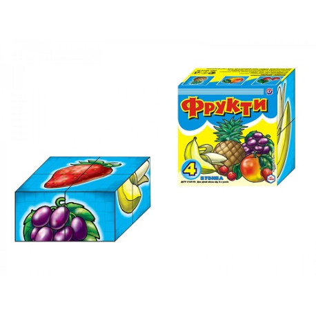 Іграшка кубики "Фрукти ТехноК"  1332  (1332)
