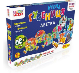 Фигурные пазлы "Ученная Гусеница" АЗБУКА УКР. 30229