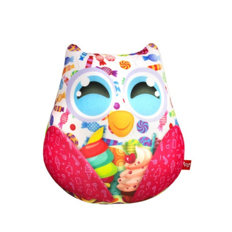 Антистресова іграшка м`яконабивна "SOFT TOYS 40 "Сова" з цукерками	DT-ST-01-40  (0140)