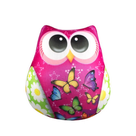 Антистресова іграшка м`яконабивна "SOFT TOYS 44 "Сова" в метеликах	DT-ST-01-44  (0144)