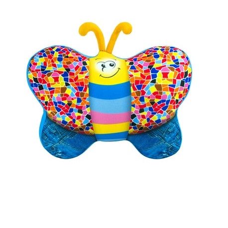 Антистресова іграшка м`яконабивна "SOFT TOYS 56 "Метелик" джинсовийDT-ST-01-56  (0156)