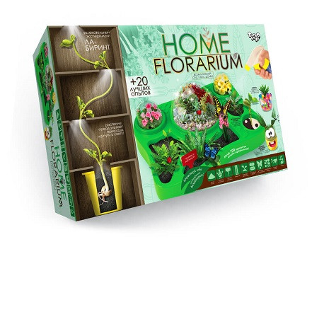 Безпечний освітній набір для вирощування рослин "HOME FLORARIUM" рос (5)HFL-01-01  (0832)
