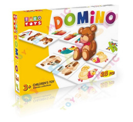 Домино классическое тм "EUROTOYS" "CHILDREN`S TOY" в комплекте 28 элементов 30120