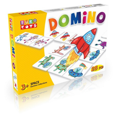 Доміно класичне тм "EUROTOYS" "SPASE" в комплекті 28 елементів  30113  (30113)