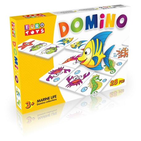Доміно класичне тм "EUROTOYS" "MARIN LIFE" в комплекті 28 елементів  30090  (30090)