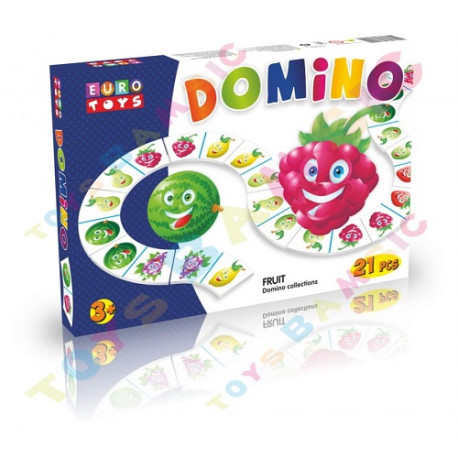 Доміно фігурне тм "EUROTOYS" "FRUIT" в комплекті 21 елемент  30144  (30144)