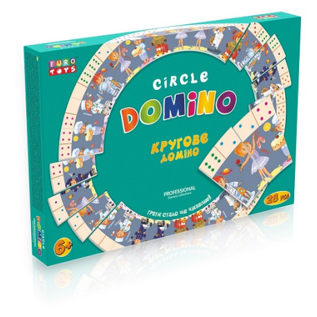 Домино круговое "Профессии" ТМ "EURO TOYS" 30465  (30465)