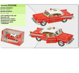 Машина металл  KT5325W (96шт/4) "Chevrolet Bel Air 1957", в коробке 16*8*7,5см