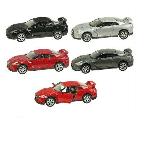 Машина метал KT5340W (96шт / 4) "2009 Nissan GT-R R3" в кор. 16 * 8,5 * 7,5 см  (KT5340W)