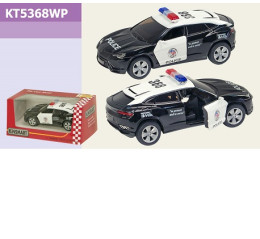 Машина металл  KT5368WP (96шт/4) "Lamborghini Urus (Police)", в коробке 16*8*7,5см