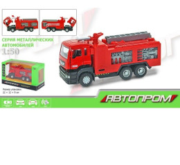 Машина металл 5001 (72шт/2)"АВТОПРОМ",1:50, батар.,свет,звук,откр.двери,в кор. 22*12*9см