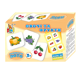 Настольная игра "Лото фрукти та овочi  " 0264