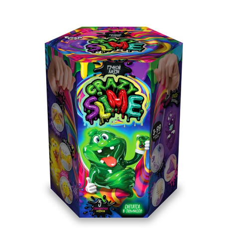 Безпечний освітній набір для проведення дослідів "Crazy Slime" рос (8)	SLM-01-01  (0840)