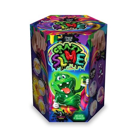 Безпечний освітній набір для проведення дослідів "Crazy Slime" укр (8)	SLM-01-01U  (0841)