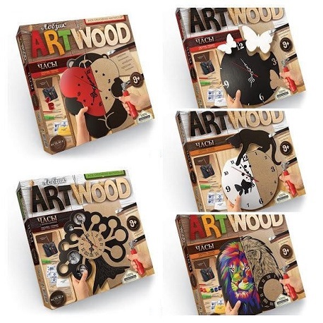 Набір креативної творчості "ARTWOOD настінний годинник" випилювання лобзиком(5)	LBZ-01-01  (0915)