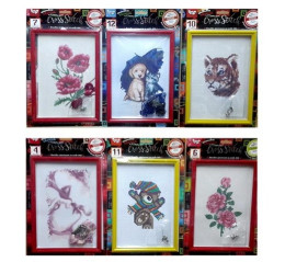 Набор креативного творчества "Вышивка крестиком на канве CROSS STITCH" (15) VKB-01-01,02,03.,