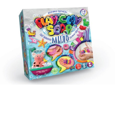 Набір креативної творчості "Пластилінове Мило "PLAY CLAY SOAP" великий рос (6)	PCS-01-01,  (9168)