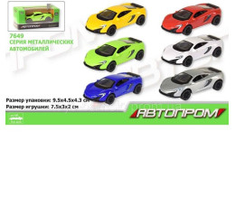 Машина метал 7649 (216шт / 4) "АВТОПРОМ", 1: 64 McLaren, 6 кольорів, откр.двері, в кор.9,5 * 4,5 * 4,3см