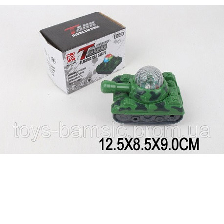 Муз.танк 861-26A (1658377) (144шт / 2) батар.світ, в кор. 12,5 * 8,5 * 9см  (861-26A (1658377))