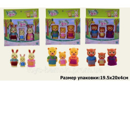 Герои зайчик Игровой набор лесные жители 60238A/B/C (144шт/3) 3 вида, в коробке 19,5*20*4см