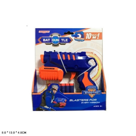 Бластер 656 (112шт/2) поролон. снаряды, в откр. кор. 8*13*4см  (656)