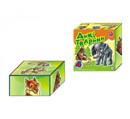 Игрушка кубики "Дикие животные ТехноК" 1820