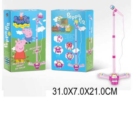 Мікрофон DS-001-1F (1462591) (48шт / 2) стійка, світло, музика, в коробці 31 * 7 * 21см  (DS-001-1F)