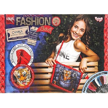Комплект для творчості "Fashion Bag " вишивка муліне (6)  (09115)