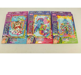 Набір креативної творчості "CRYSTAL ART KIDS" (20)	CArt-01-01,02,03,04...10