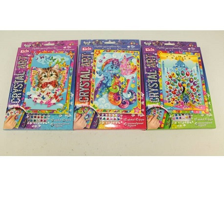 Набір креативної творчості "CRYSTAL ART KIDS" (20)	CArt-01-01,02,03,04...10  (9137)