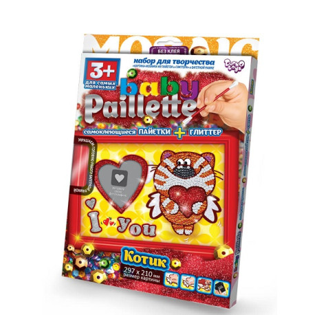 Наб для творчості Baby paiellete паєтка+глиттер -/18 (ДТ) 4620  (4620)