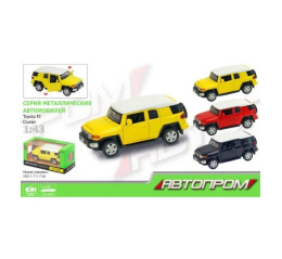Машина металл TOYOTA FJ CRUISER,67312 (96шт/2) "АВТОПРОМ",откр.двери,в кор. 14,2*7,2*6,5см
