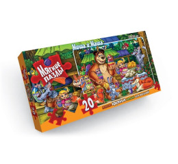 Пазлы 20 эл. "Маша и Медведь" (16) M-S20-01,02,03,04,05 ... 16 Пазлы 20 эл. "Маша и Медведь" (16) M-S20-01,02,03,04,05 ... 16