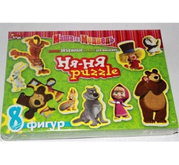 Пазлы "Ня-Ня Маша и Медведь" (12) М-НП10-01-01, М-НП10-01-02