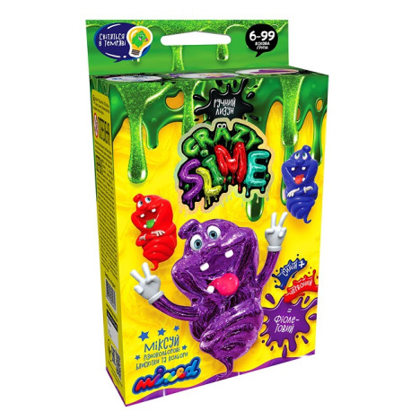 Безпечний освітній набір для проведення дослідів "Crazy Slime" міні укр (16) 0843  (0843)