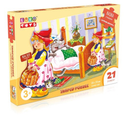 Фигурные пазлы, сказочная серия "Красная шапочка" "ТМ" "EURO TOYS" "" 30588 Фигурные пазлы, сказочная серия "Красная шапочка" "ТМ" "EURO TOYS" "" 30588
