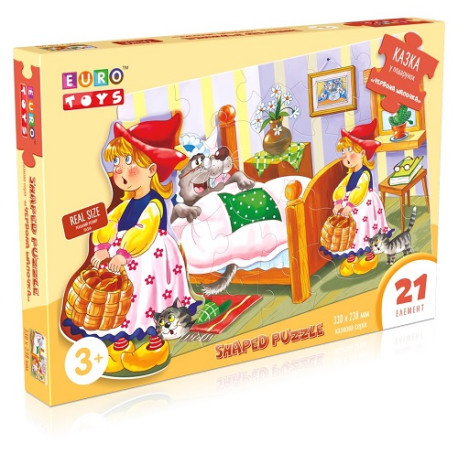 Фігурні пазли, казкова серія "Червона шапочка"" ТМ ""EURO TOYS"""30588  (30588)