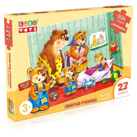 Фігурні пазли, казкова серія "Три ведмеді"" ТМ ""EURO TOYS"""30564  (30564)