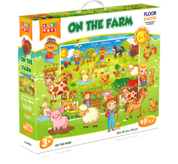 Гігантські пазли "На фермі"", TM ""EURO TOYS"30601 Гігантські пазли "На фермі"", TM ""EURO TOYS"30601