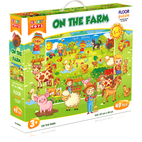 Гігантські пазли "На фермі"", TM ""EURO TOYS"30601  (30601)