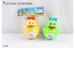 Неваляшка 318 (96шт/2) 2 вида, рус. муз., в пакете 14см