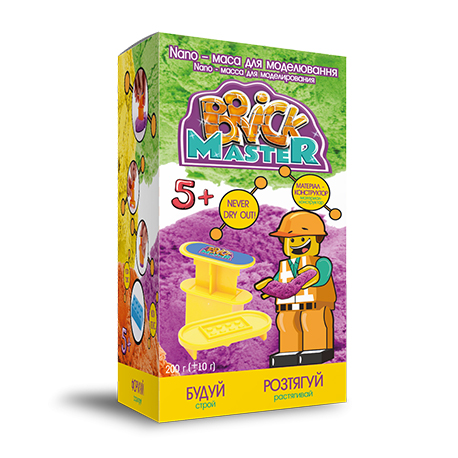 Nano-маса для моделювання TM Brick Master Цеглинка 200г	90010  (90010)