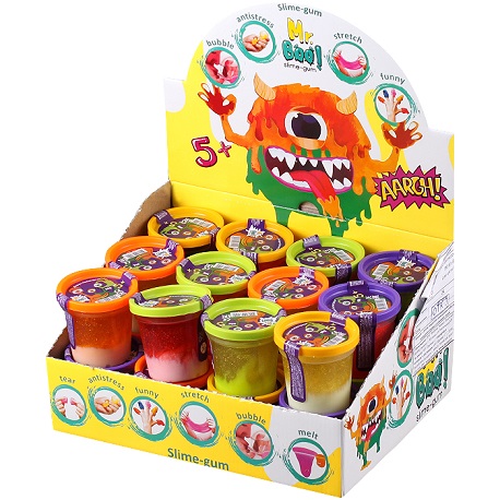 Лизун-Антістрес TM Mr.Boo два кольори 90г 80014  (80014)