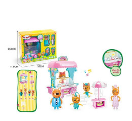 Игровой набор M-8808 (24шт/2) Ice Cream Car, звук, герои, в кор. 28,5*11,5*33см